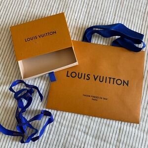 Louis Vuitton Orange Box and gift bag